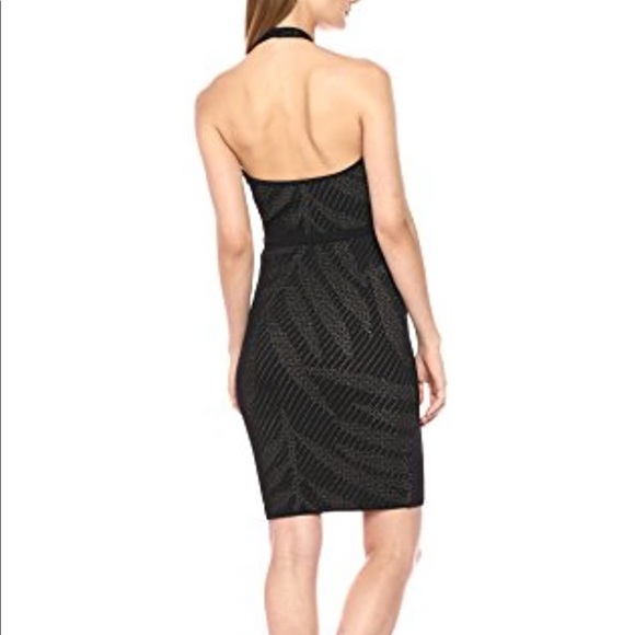 GUESS Ciara Crossfront cutout palm mini dress - Picture 3 of 5